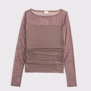 Abercrombie & Fitch Mesh Slash Top